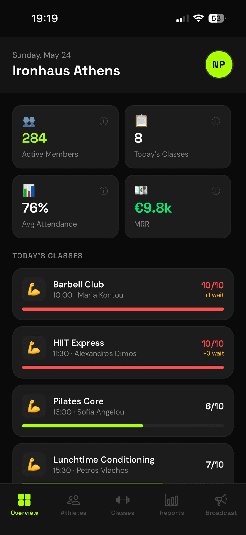 TrackFit app